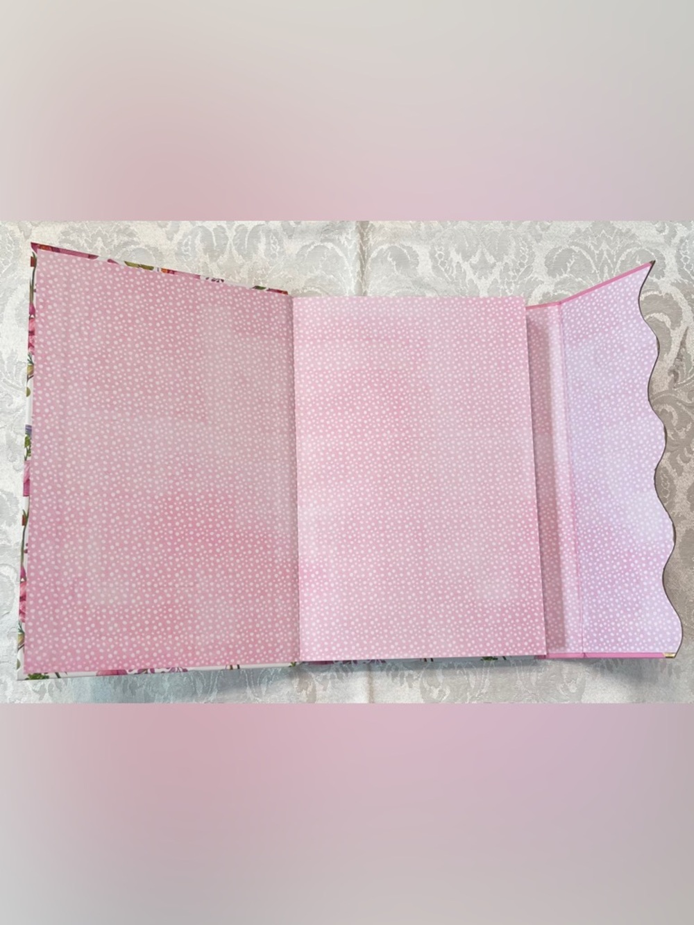 Journal Inspirational Notebook in Floral Hummingbird Design with Foldover Cover - Picture 5 of 6